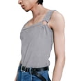 thumbnail image 1 of Men's Sleeveless Vest Slim Fit Casual Beach Strappy Tops, 1 of 2