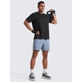 thumbnail image 3 of Remera CRZ YOGA Ligera y Transpirable de Malla Negra Talle Grande, 3 of 5