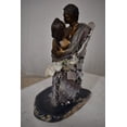 thumbnail image 4 of Nifao The Kiss Bronze Statue With amethyst stones - Vidal Collection – Home Decor Sculpture, 12"L x 9"W x 17"H, 4 of 11