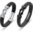thumbnail image 2 of Infinity Knot Urn Bracelet for Ashes - Genuine Leather Cremation Jewelry Memorial Bracelet - Human / Pet Cremation Bracelet for Women Men, 2 of 8