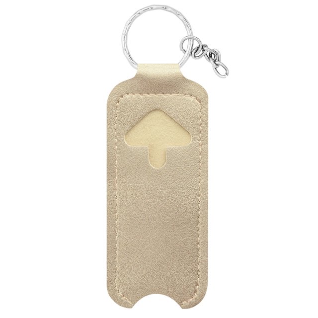 Bolsa de almacenamiento de lápiz labial, pequeña bolsa portátil para bálsamo labial con llavero, práctico estuche de transporte para lápiz labial para exteriores.
