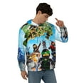 thumbnail image 4 of Ninjago Men'S Hoodie With Color Drawstrings Sweatshirt Hooded Pullover Print Winter Coat Jacket X-Large, 4 of 9