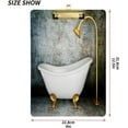 thumbnail image 2 of FMSHPON Vintage Bathtub Clipboard Hardboard Wood Nursing Clip Board and Pull for Standard A4 Letter 13x9 inches, 2 of 7