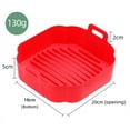 thumbnail image 2 of Large silicone square baking pan air fryer tray Airfryer silicone pot baking pan, 2 of 5
