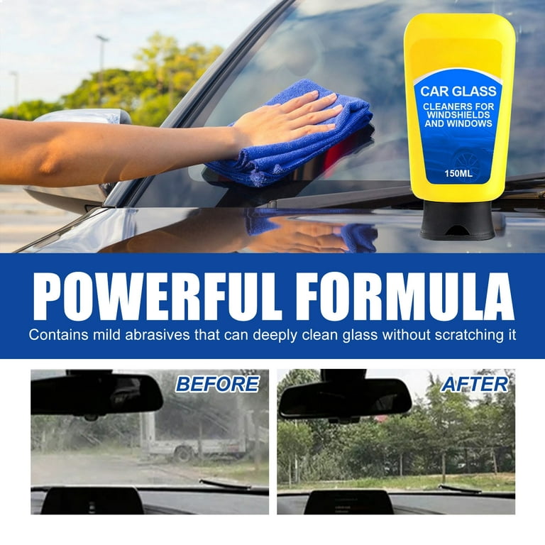 SHENGXINY Household Cleaners Car Glass Oil Film Cleaner, Glass Cleaner For  Auto And Home Eliminates Coatings, Bird Droppings, And Water Spots, Quick
