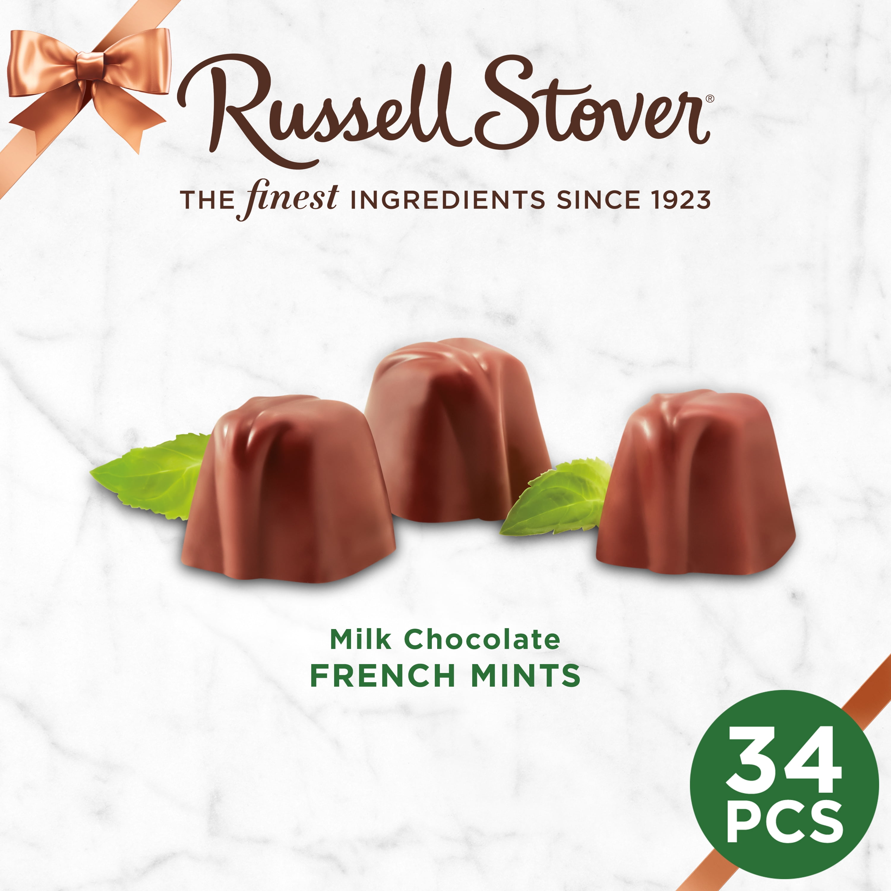 RUSSELL STOVER Milk Chocolate French Mints Candy Gift Box, 12 oz.