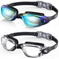 thumbnail image 1 of Paquete de 2 gafas de natación Aegend, sin fugas, para hombres y mujeres adultos, 1 of 7