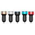 thumbnail image 4 of Moyic DC 5V 120W pantalla de dígitos del coche medidor de voltaje portátil aleación de aluminio adaptador de carga USB automóvil negro rojo 2piezas, 4 of 6