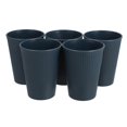 thumbnail image 3 of Dark Blue Reusable Tumbler Cups Made of PP for Storage Use Lightweight and Easy to Clean 5 Pieces, 3 of 5