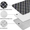 thumbnail image 5 of Gray Black Checkered Pattern Bathroom Rugs Sets 3 Piece,Toilet Cover Set,Absorbent Non Slip Bathroom Mats Sets with U-Shaped Contour Rug Toilet Rug Set, 5 of 5
