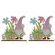 thumbnail image 3 of Moyic Paquete de 2 carteles de de para el día de Pascua, borde liso, conejo enano, prácticos adornos de rodajas de para Artesanía Moyic HA028584-00, 3 of 6