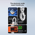 thumbnail image 2 of Hanging Scale, Digital Crane Scale 1000KG, Industrial Heavy Duty Crane Scale LED Indication, Blue, 2 of 10