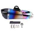 thumbnail image 1 of Motorcycle Fashion Blue Universal 51mm Slip on Exhaust Muffler Rear Pipe Tailpipe, 1 of 9