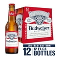 thumbnail image 3 of Budweiser American Lager Beer 12 pack 12 fl oz Glass Bottles 5% ABV, 3 of 8