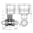 thumbnail image 3 of 1/2" DN15 Five wires control Normally Closed Electric Ball Valve,AC/DC9-24V PVC two-way Motorized Ball Valve, 3 of 5
