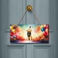 thumbnail image 2 of Hello 2025 Goldendoodle Celebrates Happy New Year Firework Balloon Landscape Wood Sign Doodle Dog Lover Gifts Idea Hanging Wall Home Decor - 02024, 2 of 5