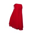 thumbnail image 2 of Red Layered Plus size long skirt, 2 of 5