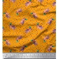thumbnail image 1 of Soimoi Cotton Jersey Fabric Dot & Elephant Nursery Themes Print Fabric by the Yard 58 Inch Wide, 1 of 1