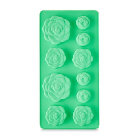 Way To Celebrate Perfect Results 10-Cup Non-stick Silicone 1 Count Baking Mold Pans, 1.5 in Diameter Cups 1 Pack