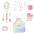 thumbnail image 1 of 1 Set Creative Girl Baking Apron Play House Cooking Apron Cooking Clothing Toy, 1 of 7
