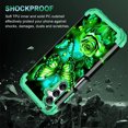 thumbnail image 4 of Casetego for Samsung Galaxy A16 5G Case,Glow in The Dark Three Layer Heavy Duty Shockproof Protection Hard Plastic Bumper+Soft Silicone Protective Case,Green Butterfly, 4 of 8