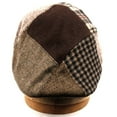 thumbnail image 4 of EPOCH Men's Winter Fall 100% Wool 14 Patch Duckbill Ivy Driver Cabby Cap Hat, 4 of 9