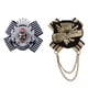 thumbnail image 1 of 2pcs Solapa Pin Insignia Retro Broche Steampunk Gótico Breastpin para Mujeres Hombres, 1 of 9