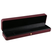 Unique Bargains 1Pc Long Necklace Box Jewelry Display Stand Long Necklace Organizer Case Plastic Box for Wedding Red