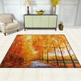 thumbnail image 2 of Yayeee Area Rugs for Living Room 5.2'x4' Indoor Non Slip Washable Bedroom Carpet, Autumn Path, 2 of 6