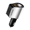 thumbnail image 1 of Nuevo Cargador USB Mini USB Multi-Mechero - 3 USB - 5V /3.6A - Función Voltímetro Pantalla LED Batería - Compatibilidad Universal (3usb) Plata TUNC Sencillez, 1 of 5
