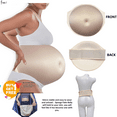 thumbnail image 2 of BIMEI Fake Pregnant Belly Sponge Velcro Closure Lightweight Adjustable Costume for Woman Fake Pregnancy Belly Soft Elastic Artificial False Belly Actor Performance Props, Beige, Quadruplet, 2 of 7
