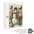 thumbnail image 6 of Snowman With Flower Puzzles for Adults 1000 Pieces, Wooden Jigsaw Puzzles, Painting Image Funny Puzzle for Women, Relieve Stress, Prevent Senile Dementia, Improve Collaboration Skills, 6 of 8