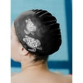 thumbnail image 7 of WIRESTER Black Silicone Swim Cap for Women Men Adults Kids Boys Girls, Silicone Waterproof Swimming and Bathing Caps for Long and Short Hair - Ocean Sea Turtles, 7 of 7