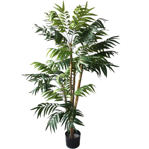 Artificial Palm Tree Realistic Tropical Plant Indoor Outdoor Home Office Decor 