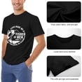 thumbnail image 6 of Jesus Made Me A Fisherman Funkadelic Men's Cotton Short Sleeve HD Print Tee for Casual T-Shirt Crew Neck Top Black L, 6 of 7