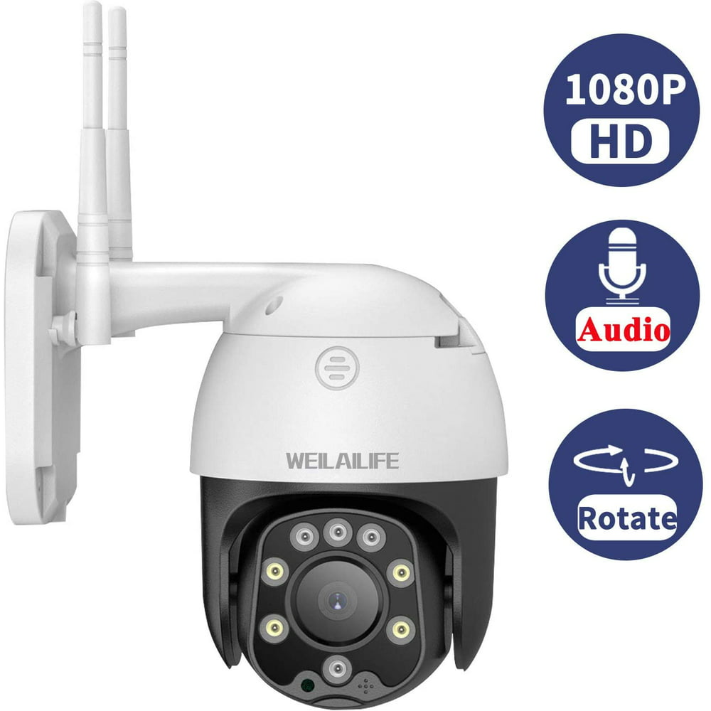 Wireless Security Camera Outdoor, WEILAILIFE 1080P WiFi Home Security