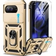 thumbnail image 1 of KOMI for Google Pixel 9a Case with Slide Camera Cover HD Screen Protector [Military Grade 16ft. Drop Tested] Magnetic Ring Holder Kickstand Protective Phone Case for Google Pixel 9A 2025 (6.3 inch), 1 of 5