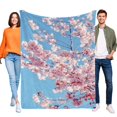 thumbnail image 1 of Flor de Cerezo anti-pilling, suave, ligera, esponjosa y acogedora de lujo para hogar y cocina – Perfecta para niños y adultos,120X150cm, 1 of 6