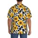 thumbnail image 3 of Fotbe Cow Print Sunflower Camisa Estampada de Manga Corta para Hombre, Casual de Verano, Estilo Playero, Sin Arrugas-Small, 3 of 5