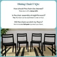 thumbnail image 5 of Now Furniture Dining Room Chairs Set of 4, Solid Wood Modern Kitchen Chair, 5 of 7