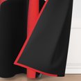 thumbnail image 3 of Tchckioa Red Abstract Line Blackout Curtains for Bedroom,Privacy Protection Grommet Window Drapes,52x96,2 Panels, 3 of 6