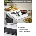 thumbnail image 4 of Stove Top Covers for Electric Stove 24x21 Inches, You Are The Best Heat Insulation Fireproof Glass Cooktop Protector, Black Words Multipurpose Countertop Stovetop Cover for Kitchen, 4 of 8