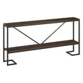 thumbnail image 5 of Evelyn&Zoe Phoebe 64" Wide Rectangular Console Table, Blackened Bronze/Black Grain, 5 of 10