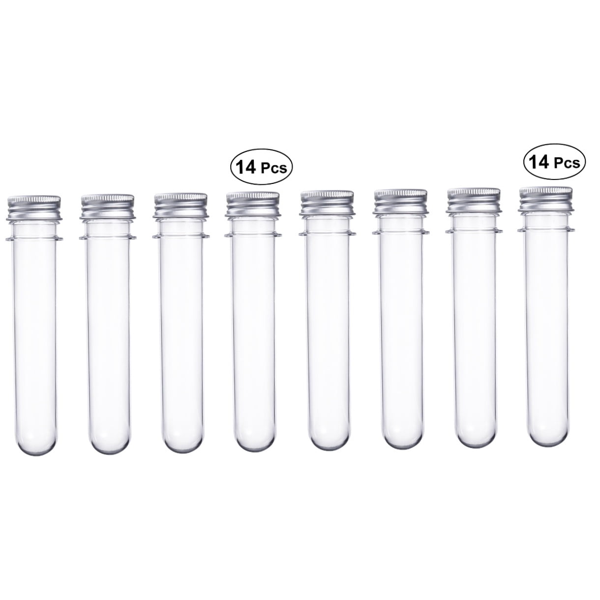 YSNOOWE Clear Plastic Test Tubes 28Pcs Ergonomic Design for Handmade Goods