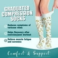 thumbnail image 2 of 6Pairs Compression Socks for Women and Men - Best for Circulation, Running, Athletic, Recover, Nurse, Travel, 2 of 7
