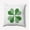 Leaf Green, variant on 16" x 16" Simply Daisy Checkered Clover Polyester Accent Pillow, Lime Green Qty 1