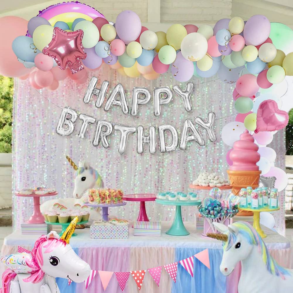 Yansion 65-Piece Unicorn Party Decorations Kit photo 6