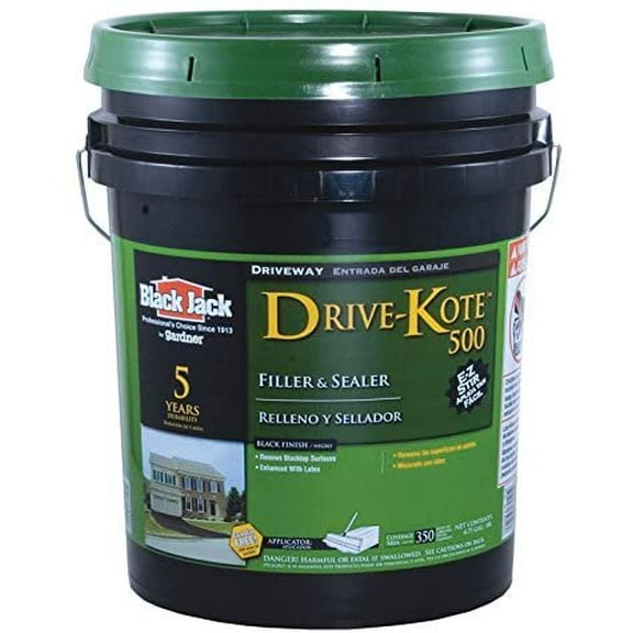 Gardner-Gibson Driveway Marker Drive Kote 500 - Durable Latex-Based Exterior Paint - 4.75 Gal Black