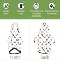 thumbnail image 6 of Gaeub Various Rooster Print Small Pets Wear Hoodies,Dog Pullover,Cat Apparel,Fashion Pet Clothing,for Small Medium Dogs and Cats-X-Large, 6 of 7