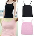 thumbnail image 2 of Yokua Women Summer Basic Solid Color Sleeveless Camisole Spaghetti Strap Scoop Neck for Tank Top Slim Fitted Bottoming Sling Vest Plain Undershirt, 2 of 20